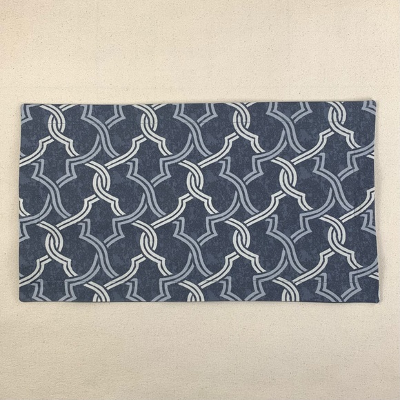 3 Pc P Kaufmann Waverly Gray Fretwork Geometric Lattice Trellis Pillow Covers - Picture 8 of 11